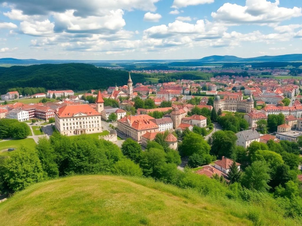 Peisaj urban și rural din România, zone imobiliare atractive.