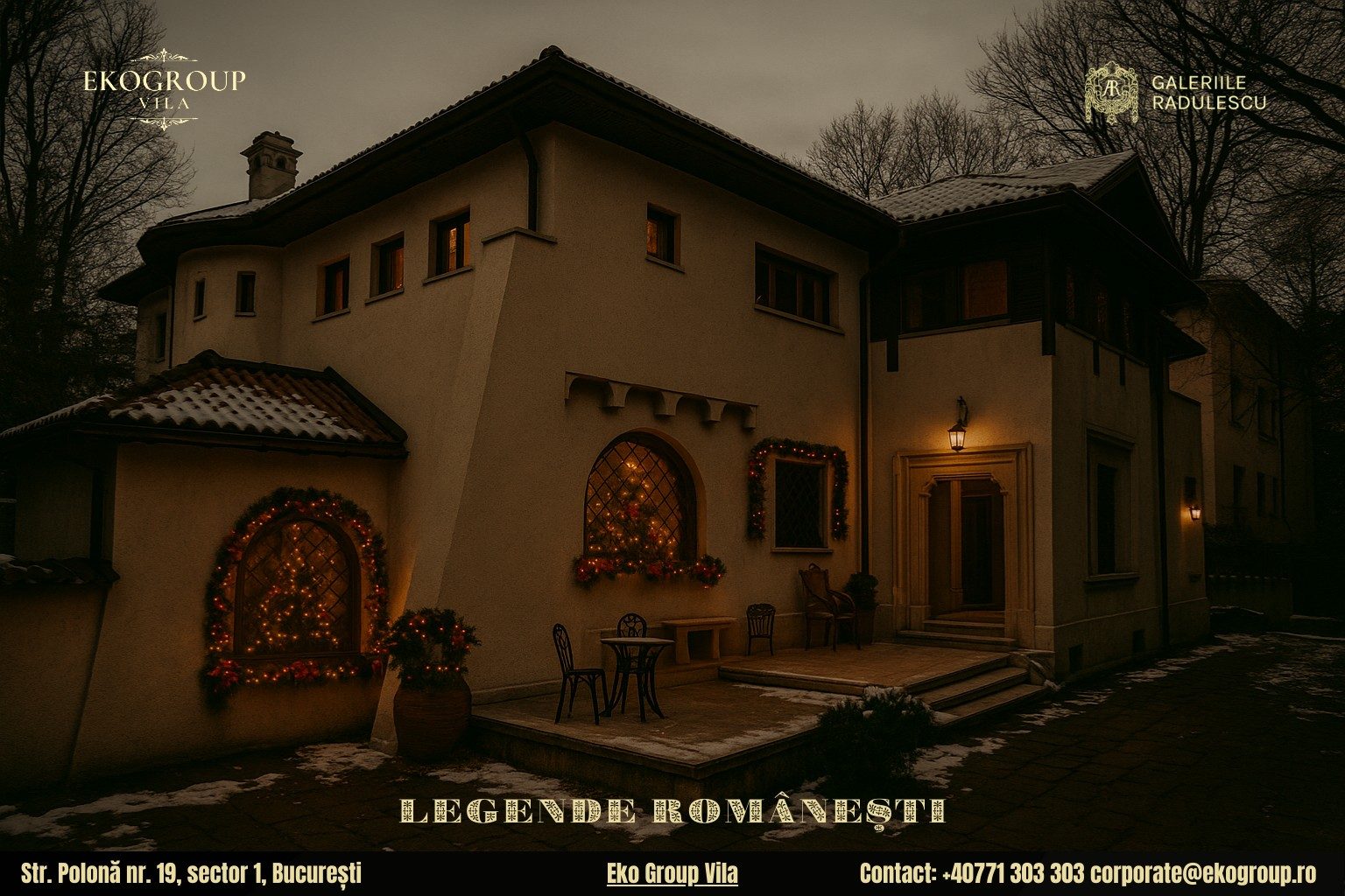 Legende de Crăciun reinterpretate în atmosfera rafinată a Crăciunului anilor ’30 la Eko Group Vila 6 Legende de Crăciun reinterpretate în atmosfera rafinată a Crăciunului anilor ’30 la Eko Group Vila